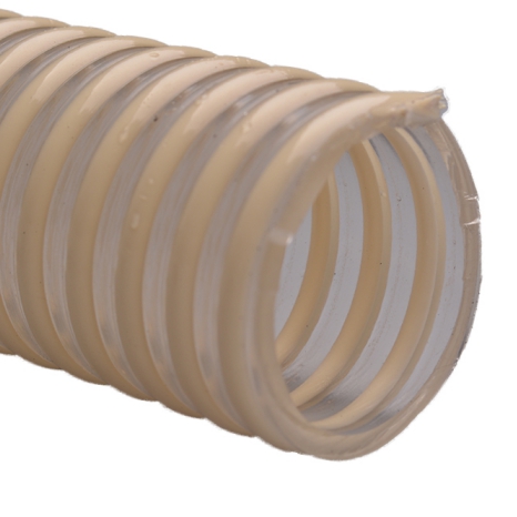 934-Transparent PVC Food Grade  Hose with rigid PVC spiral