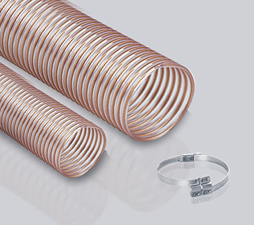 909 2.5 wall thickness PU hose, steel wire reinforced, heavy-duty wear-resistant