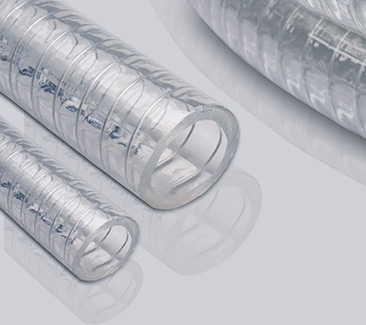 932U Steel wire reinforced TPU transparent hose, used for grease and alcohol transportation